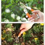Set di attrezzi manuali per fiori da giardino 10 in 1, Garden Flower Hand Tool Set