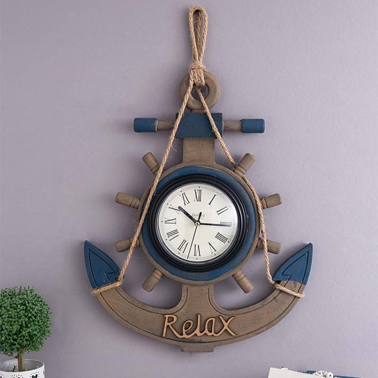 Decorazione da parete con orologio in legno retrò vecchio orologio da parete