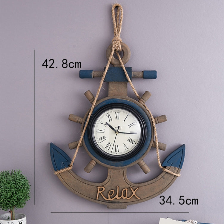 Decorazione da parete con orologio in legno retrò vecchio orologio da parete