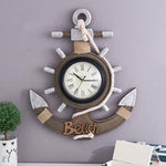 Decorazione da parete con orologio in legno retrò vecchio orologio da parete