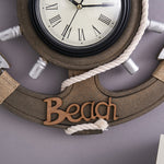 Decorazione da parete con orologio in legno retrò vecchio orologio da parete