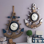Decorazione da parete con orologio in legno retrò vecchio orologio da parete