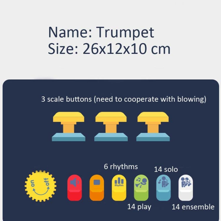 Puzzle per l'educazione precoce dei bambini che gioca con uno strumento musicale di simulazione, 6806 Trumpet-Red, 6806 Trumpet-Blue, 6807 Clarinet-Red, 6807 Clarinet-White, 6805 Saxophone-Red, 6805 Saxophone-Green
