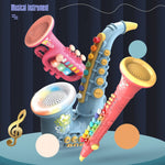 Puzzle per l'educazione precoce dei bambini che gioca con uno strumento musicale di simulazione, 6806 Trumpet-Red, 6806 Trumpet-Blue, 6807 Clarinet-Red, 6807 Clarinet-White, 6805 Saxophone-Red, 6805 Saxophone-Green