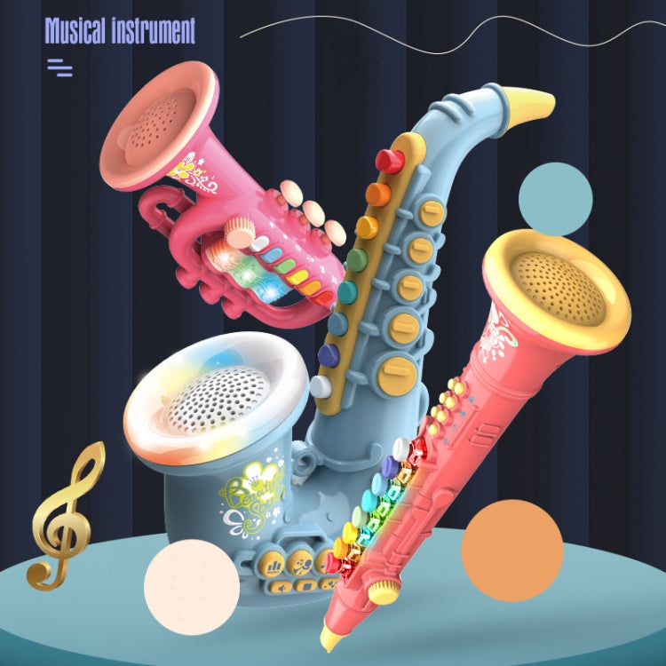Puzzle per l'educazione precoce dei bambini che gioca con uno strumento musicale di simulazione, 6806 Trumpet-Red, 6806 Trumpet-Blue, 6807 Clarinet-Red, 6807 Clarinet-White, 6805 Saxophone-Red, 6805 Saxophone-Green