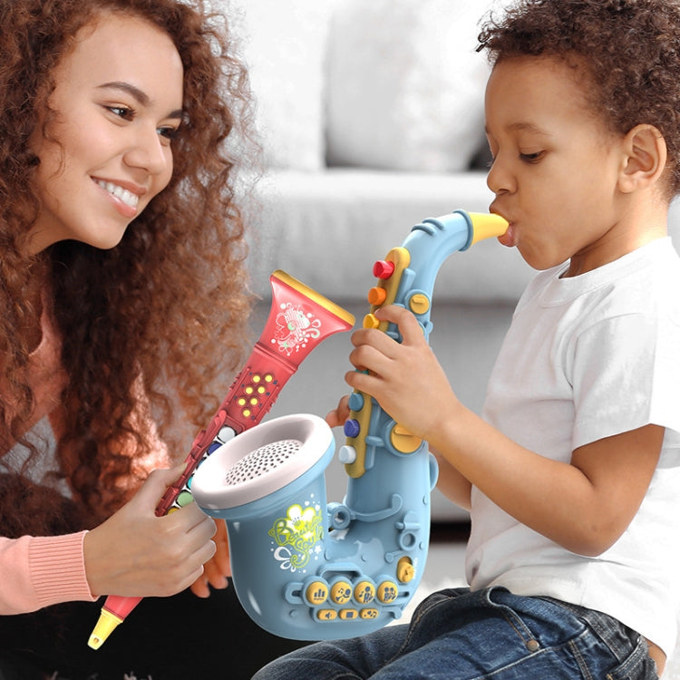 Puzzle per l'educazione precoce dei bambini che gioca con uno strumento musicale di simulazione, 6806 Trumpet-Red, 6806 Trumpet-Blue, 6807 Clarinet-Red, 6807 Clarinet-White, 6805 Saxophone-Red, 6805 Saxophone-Green