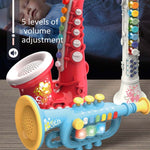 Puzzle per l'educazione precoce dei bambini che gioca con uno strumento musicale di simulazione, 6806 Trumpet-Red, 6806 Trumpet-Blue, 6807 Clarinet-Red, 6807 Clarinet-White, 6805 Saxophone-Red, 6805 Saxophone-Green