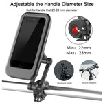 Staffa per telefono cellulare specchietto retrovisore per moto Staffa per telefono cellulare per locomotiva Staffa impermeabile per maniglia per bicicletta, Waterproof Bracket
