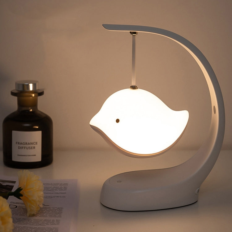 Lampada da scrivania con musica da comodino per camera da letto, luce notturna con altoparlante per uccelli, Basic, Bluetooth