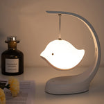 Lampada da scrivania con musica da comodino per camera da letto, luce notturna con altoparlante per uccelli, Basic, Bluetooth
