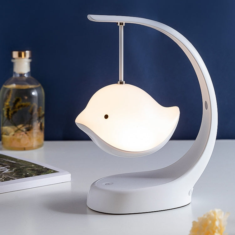 Lampada da scrivania con musica da comodino per camera da letto, luce notturna con altoparlante per uccelli, Basic, Bluetooth