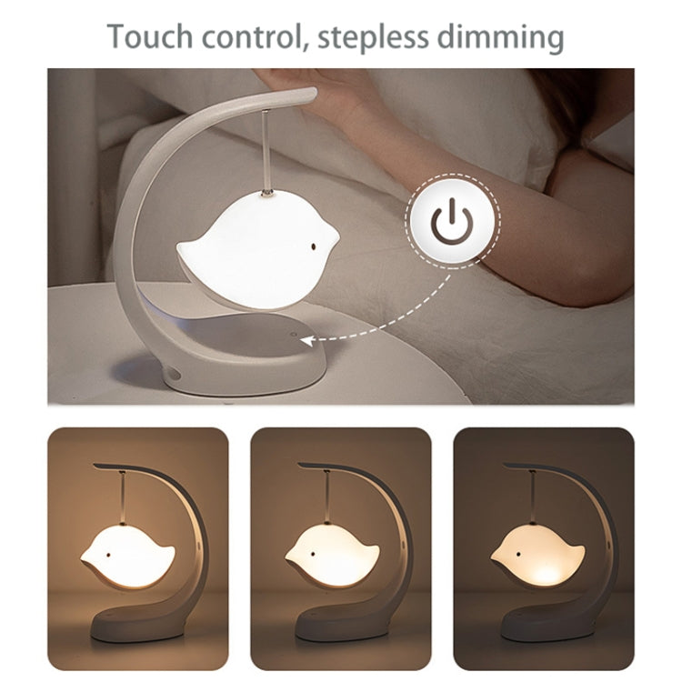 Lampada da scrivania con musica da comodino per camera da letto, luce notturna con altoparlante per uccelli, Basic, Bluetooth