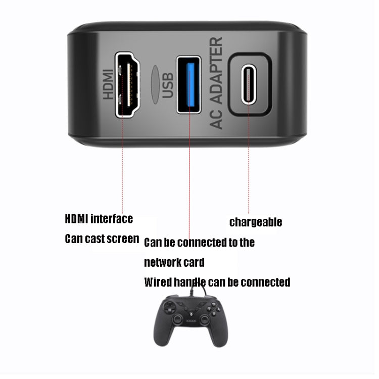 Adattatore CA multifunzione con HDMI e USB per Switch