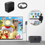 Adattatore CA multifunzione con HDMI e USB per Switch