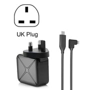 La base dell'adattatore CA per proiezione e ricarica multifunzione supporta Android/PC/Lite per Switch, Black+US Plug, Black+EU Plug, Black+UK Plug