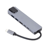 Docking station da USB 3.1 tipo C a HDMI+RJ45 6 in 1 per docking station Nintendo tipo C, 6 in 1