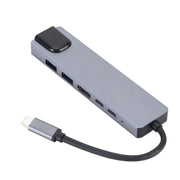Docking station da USB 3.1 tipo C a HDMI+RJ45 6 in 1 per docking station Nintendo tipo C, 6 in 1