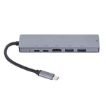 Docking station da USB 3.1 tipo C a HDMI+RJ45 6 in 1 per docking station Nintendo tipo C, 6 in 1