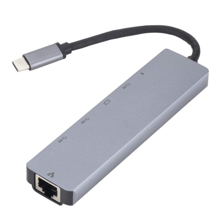 Docking station da USB 3.1 tipo C a HDMI+RJ45 6 in 1 per docking station Nintendo tipo C, 6 in 1