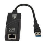 Scheda di rete Gigabit esterna da RJ45 a USB 3.0 da 10/100/1000 Mbps, supporto WIN10