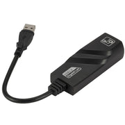 Scheda di rete Gigabit esterna da RJ45 a USB 3.0 da 10/100/1000 Mbps, supporto WIN10