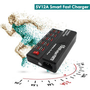 Caricatore multifunzionale USB 10-12 porte