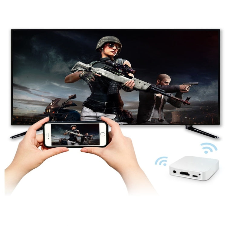 Dispositivo di visualizzazione multimediale per auto MiraScreen Dongle Audio Video Miracast WiFi Mirror Box, supporto Android e iOS, porte AV e HDTV