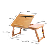 Scrivania pieghevole per laptop, letto, slot per schede, tipo di sollevamento, scrivania per computer pigro, Small (50cm) with Drawer, Medium (54cm) with Drawer, Large (72cm) with Drawer