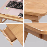 Scrivania pieghevole per laptop, letto, slot per schede, tipo di sollevamento, scrivania per computer pigro, Small (50cm) with Drawer, Medium (54cm) with Drawer, Large (72cm) with Drawer
