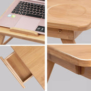 Scrivania pieghevole per laptop, letto, slot per schede, tipo di sollevamento, scrivania per computer pigro, Small (50cm) with Drawer, Medium (54cm) with Drawer, Large (72cm) with Drawer