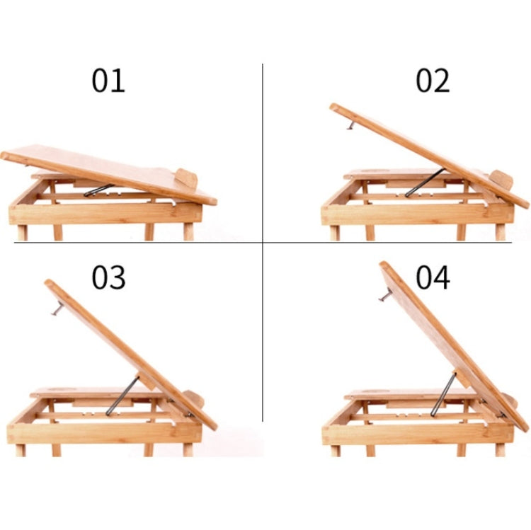 Scrivania pieghevole per laptop, letto, slot per schede, tipo di sollevamento, scrivania per computer pigro, Small (50cm) with Drawer, Medium (54cm) with Drawer, Large (72cm) with Drawer