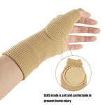5 paia di guanti scaldapolsi a compressione sportiva traspiranti e assorbenti del sudore, consegna a colori casuale, S, L