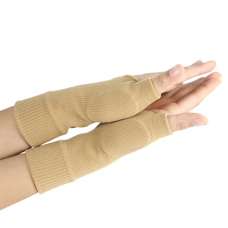 5 paia di guanti scaldapolsi a compressione sportiva traspiranti e assorbenti del sudore, consegna a colori casuale, S, L