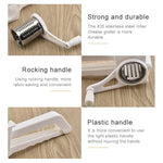 Grattugia rotativa multiuso in plastica a manovella per formaggio, Hand-Cranked Grater