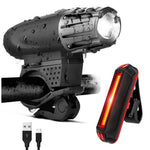 Luce per bici USB ricaricabile per mountain bike, Front Light, Front Light + Tail Light