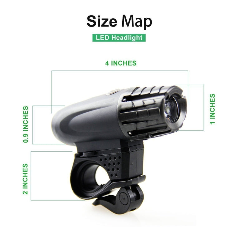 Luce per bici USB ricaricabile per mountain bike, Front Light, Front Light + Tail Light