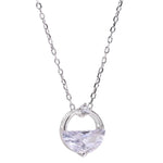 Collana con acqua sorgiva trasparente in argento sterling S925 Accessori per San Valentino