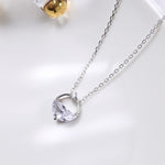 Collana con acqua sorgiva trasparente in argento sterling S925 Accessori per San Valentino
