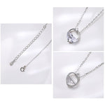 Collana con acqua sorgiva trasparente in argento sterling S925 Accessori per San Valentino