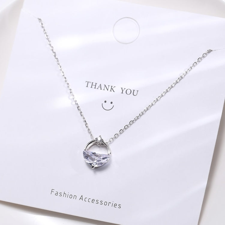 Collana con acqua sorgiva trasparente in argento sterling S925 Accessori per San Valentino