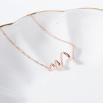 Collana in argento sterling S925 Collana con accessori ECG da donna