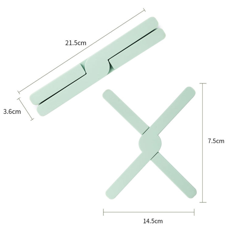 2 pezzi addensato a forma di X in silicone pieghevole tappetino da cucina sottobicchiere per pasto ad alta temperatura per isolamento termico, Green, Blue, Orange, Dark Gray
