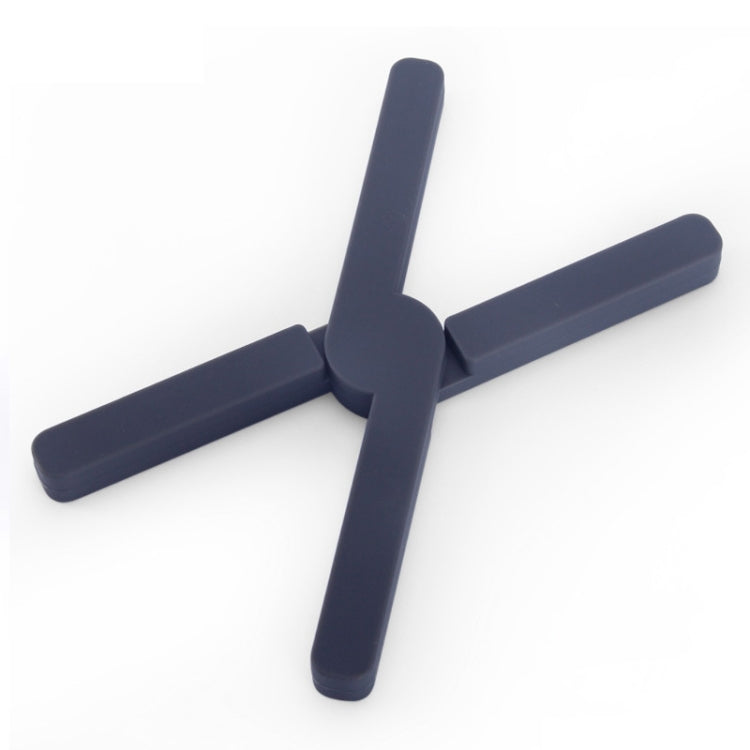 2 pezzi addensato a forma di X in silicone pieghevole tappetino da cucina sottobicchiere per pasto ad alta temperatura per isolamento termico, Green, Blue, Orange, Dark Gray