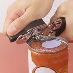 2 pezzi manuale in acciaio inox multifunzione potente coltello apriscatole da cucina strumento apriscatole, Black + Silver