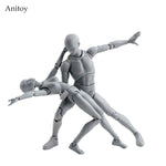 Figuarts Body Body-Chan Body-Kun Colore grigio Ver Nero PVC Action Figure Modello da collezione