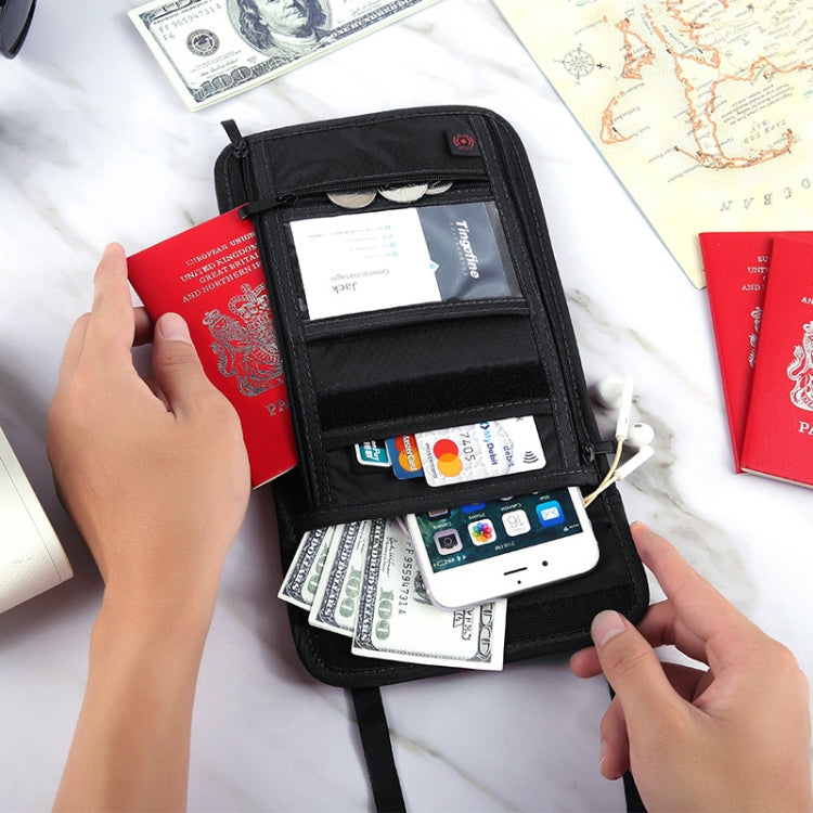 Borsa da viaggio per passaporto, borsa per passaporto, borsa per documenti, borsa per documenti, antifurto, RFID multifunzionale, 21x16cm