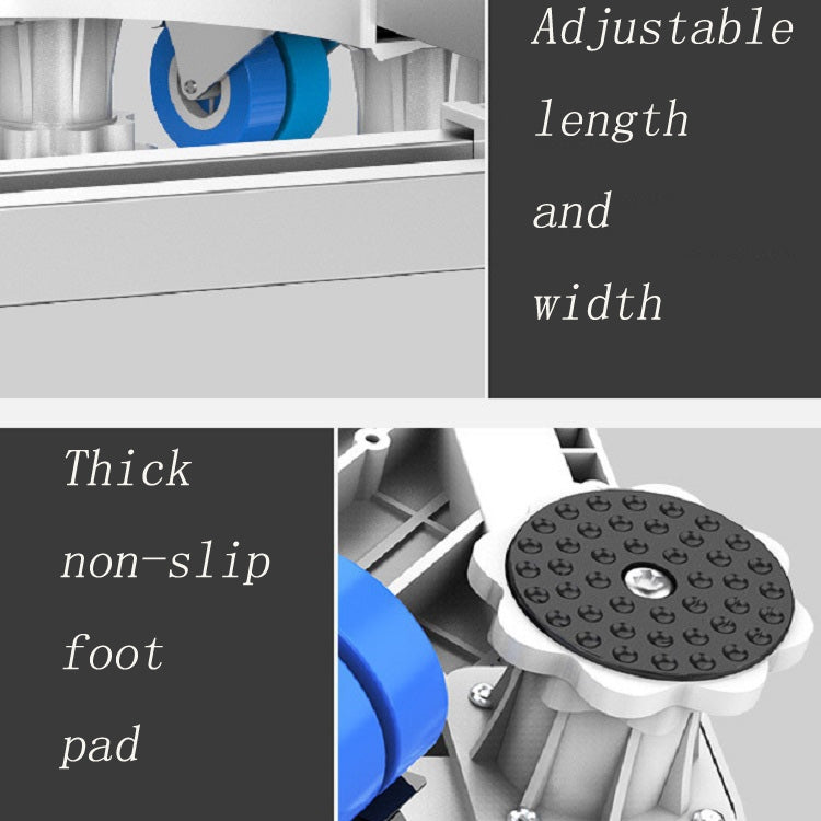 Staffa per frigorifero regolabile in acciaio inossidabile Staffa base per lavatrice, Single Tube 4 Legs, Single Tube 4 Wheels, Single Tube 8 Legs, Single Tube 4 Wheels + 4 Legs, Double Tubes 4 Wheels + 4 Legs, Double Tubes 4 Wheels + 8 Legs            ...