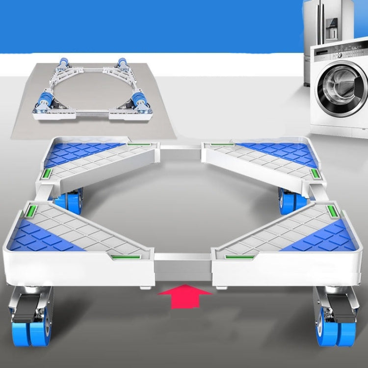 Staffa per frigorifero regolabile in acciaio inossidabile Staffa base per lavatrice, Single Tube 4 Legs, Single Tube 4 Wheels, Single Tube 8 Legs, Single Tube 4 Wheels + 4 Legs, Double Tubes 4 Wheels + 4 Legs, Double Tubes 4 Wheels + 8 Legs            ...