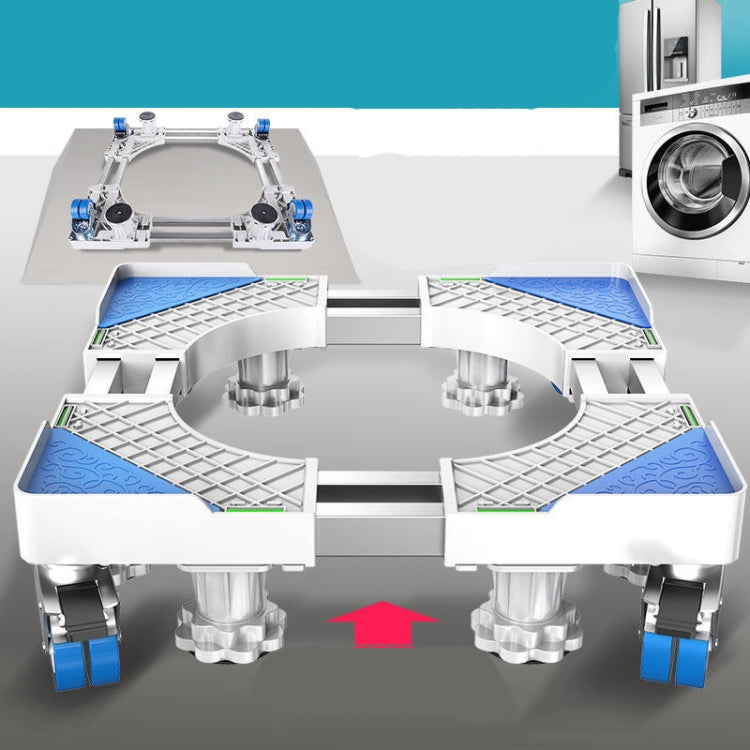 Staffa per frigorifero regolabile in acciaio inossidabile Staffa base per lavatrice, Single Tube 4 Legs, Single Tube 4 Wheels, Single Tube 8 Legs, Single Tube 4 Wheels + 4 Legs, Double Tubes 4 Wheels + 4 Legs, Double Tubes 4 Wheels + 8 Legs            ...