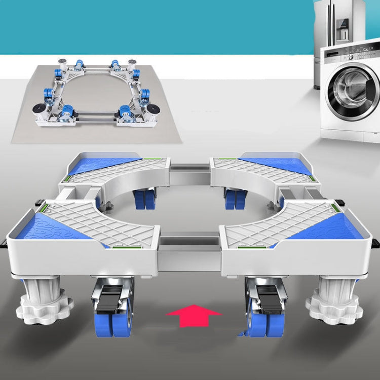 Staffa per frigorifero regolabile in acciaio inossidabile Staffa base per lavatrice, Single Tube 4 Legs, Single Tube 4 Wheels, Single Tube 8 Legs, Single Tube 4 Wheels + 4 Legs, Double Tubes 4 Wheels + 4 Legs, Double Tubes 4 Wheels + 8 Legs            ...